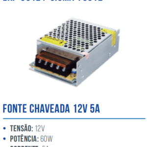 FONTE CHAVEADA 12V 5A LKF-0512/SIGMA-F0512