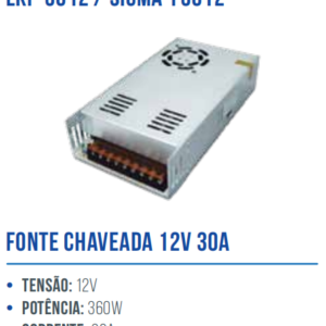 FONTE CHAVEADA 12V 30A