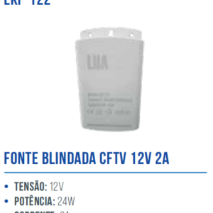 FONTE BLINDADA CFTV 12V 2A LKF-122