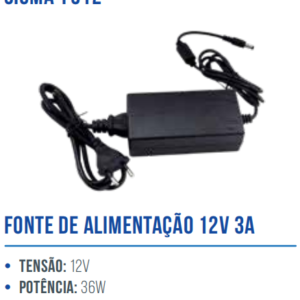 FONTE FECHADA 12V 3A SIGMA-F312