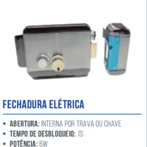 FECHADURA ELÉTRICA SIGMA-F112