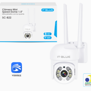 CÂMERA IP MINI EXTERNA WI-FI FULLHD IT-BLUE SC-B22