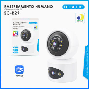 CAMERA IP INTERNA LENTE DUPLA IT-BLUE SC-B29