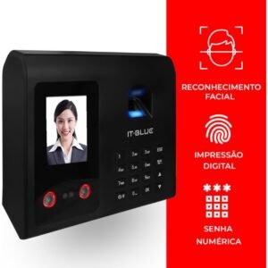 Relógio Ponto Biométrico Senha Reconhecimento Facial Digital