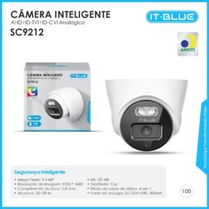 CÂMERA DOME 4 EM 1 COM ÁUDIO