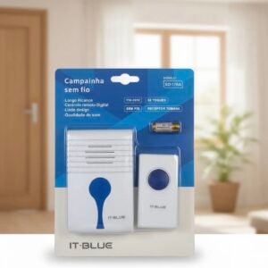 Campainha Residencial Wireless Sem Fio Resistente Água