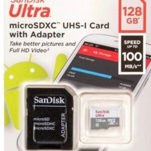 Cartão  Memoria Micro Sd Card Sandisk 128gb Ultra Classe 10